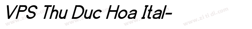 VPS Thu Duc Hoa Ital字体转换